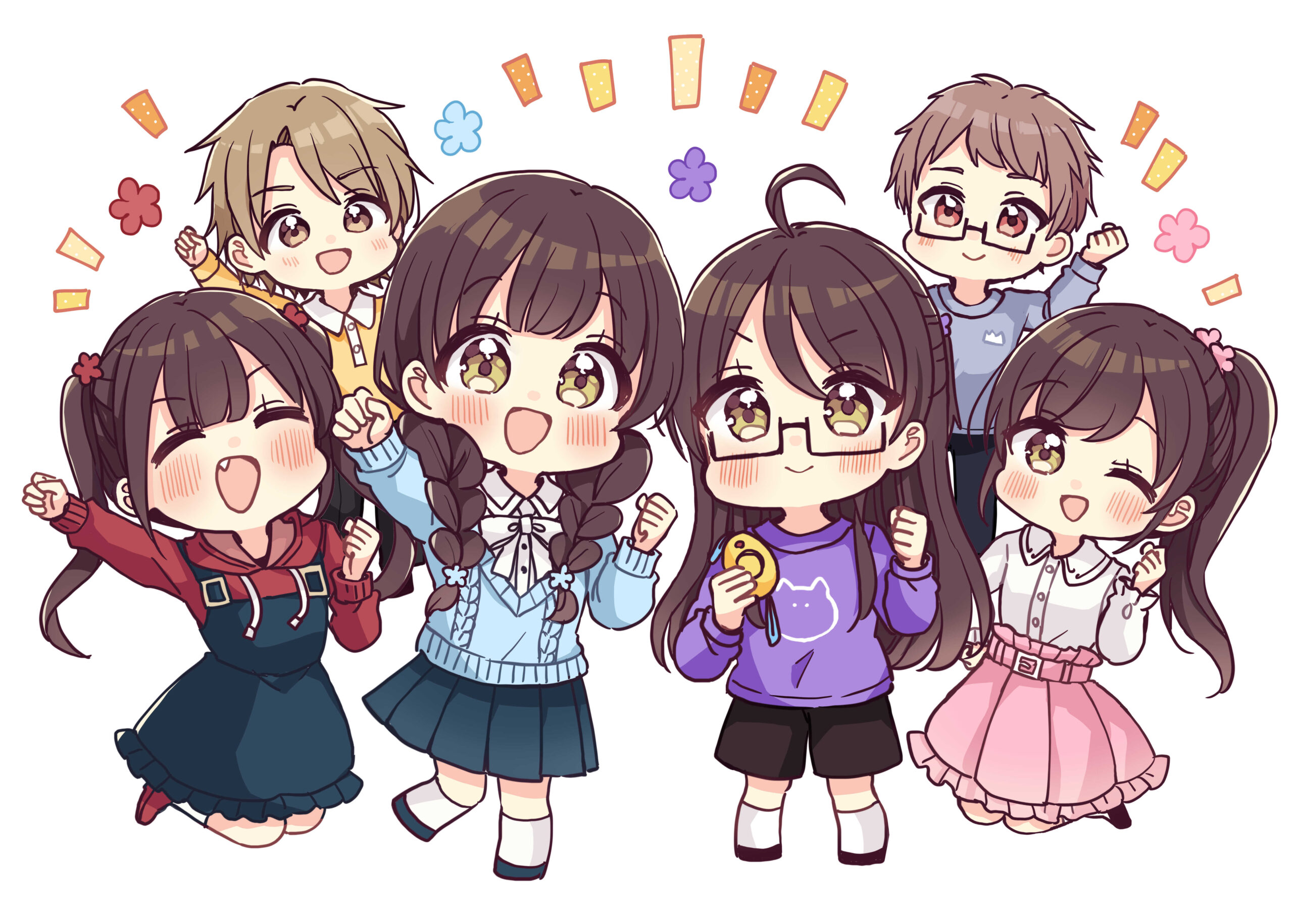 東京都 × 四つ子ぐらし コラボ！ 防犯標語「いかのおすし」チラシ・ドリル描き下ろし